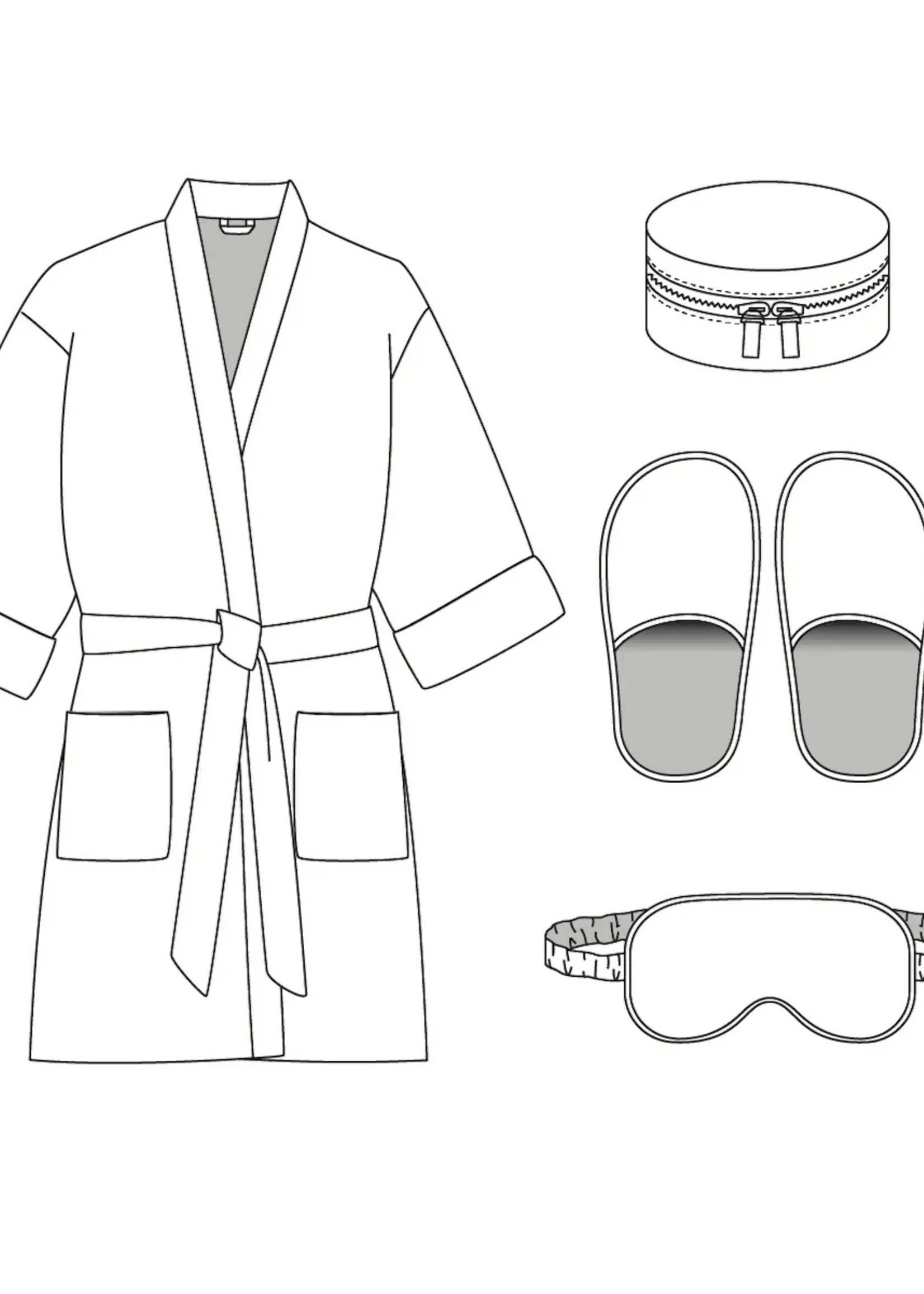 Ikatee ° Naaipatroon - Ikatee - Alexandrie (kamerjas & accessoires)