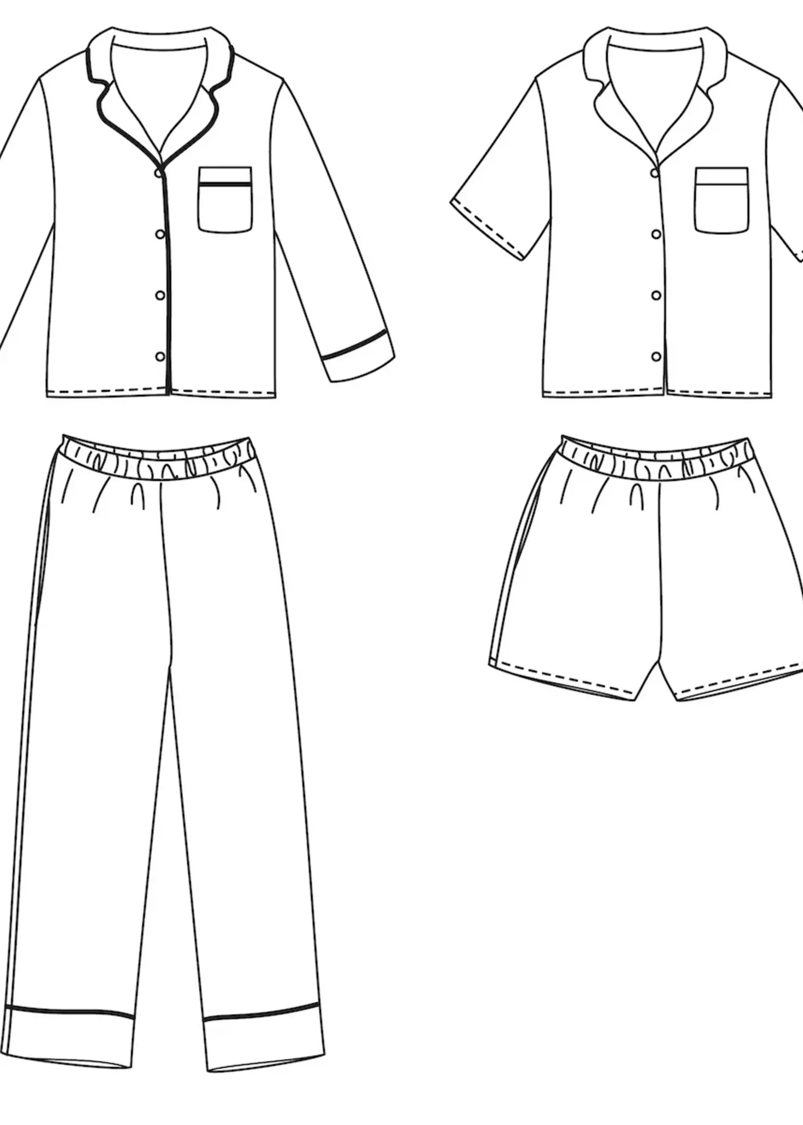 Ikatee ° Naaipatroon - Ikatee - Budapest Pyjama (kids)