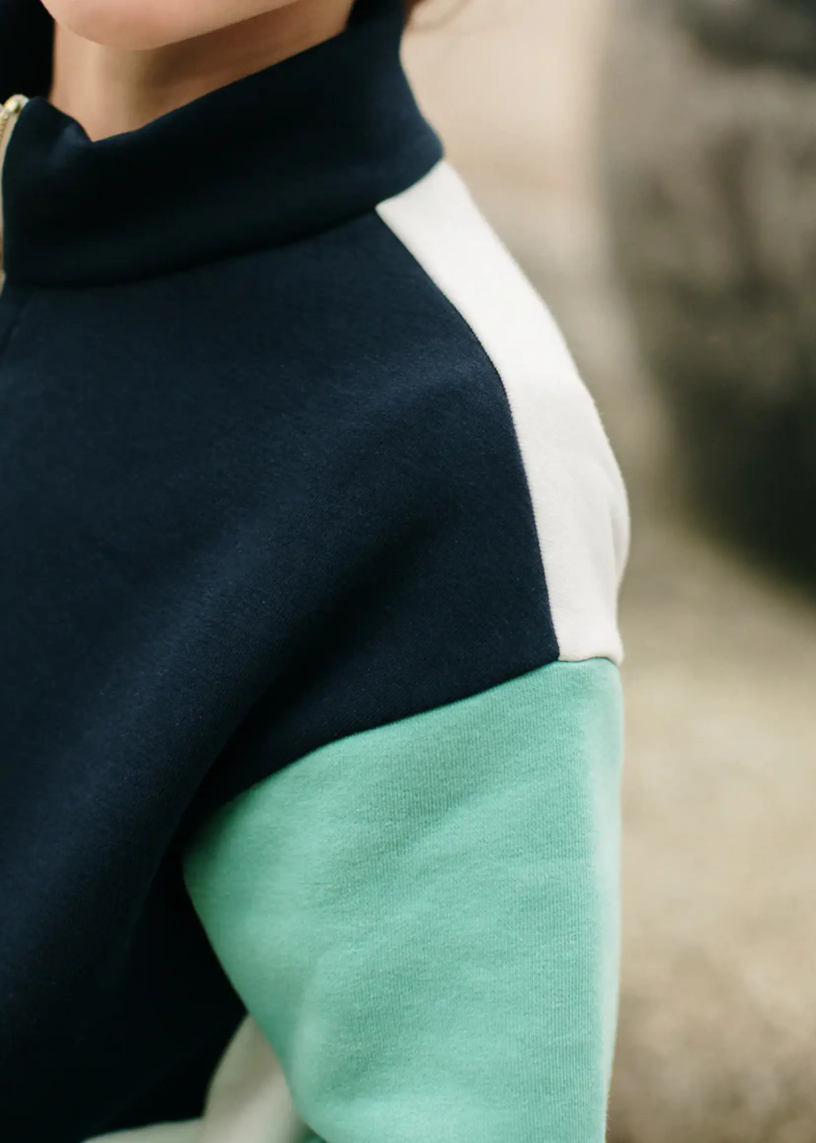 Ikatee ° Naaipatroon - Ikatee - Liverpool Sweater met Rits