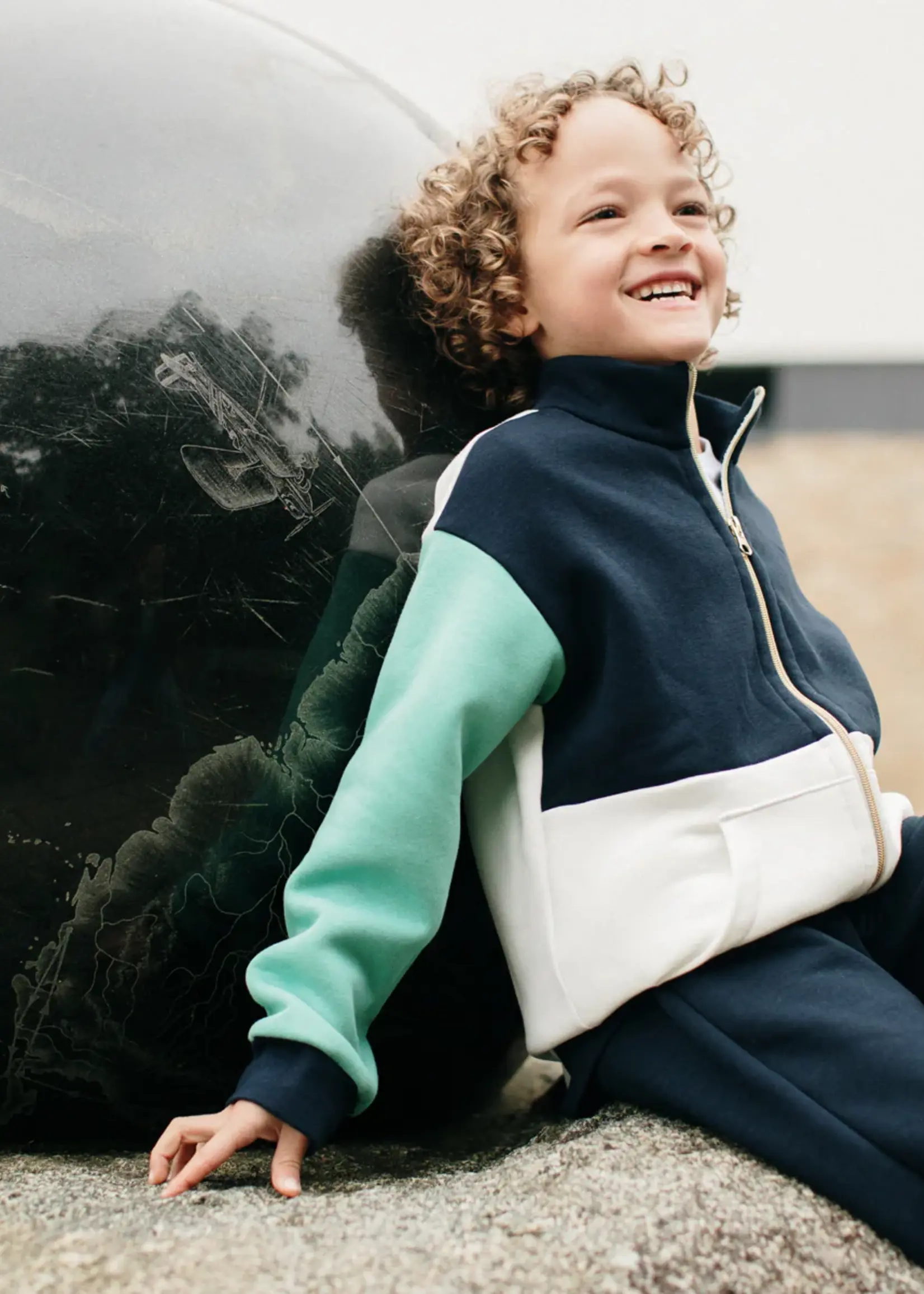 Ikatee ° Naaipatroon - Ikatee - Liverpool Sweater met Rits