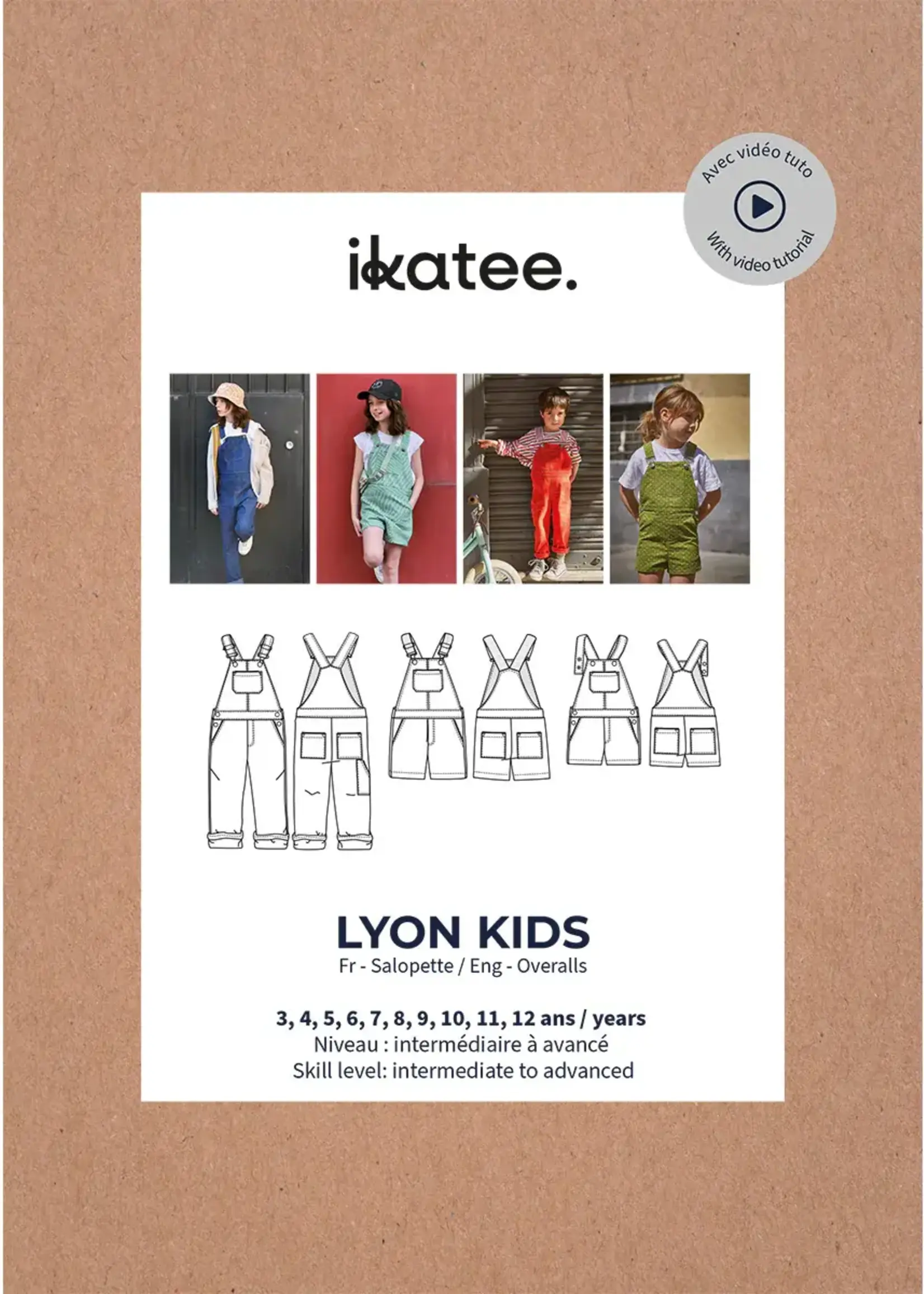 Ikatee ° Naaipatroon - Ikatee - Lyon Salopette (kids)