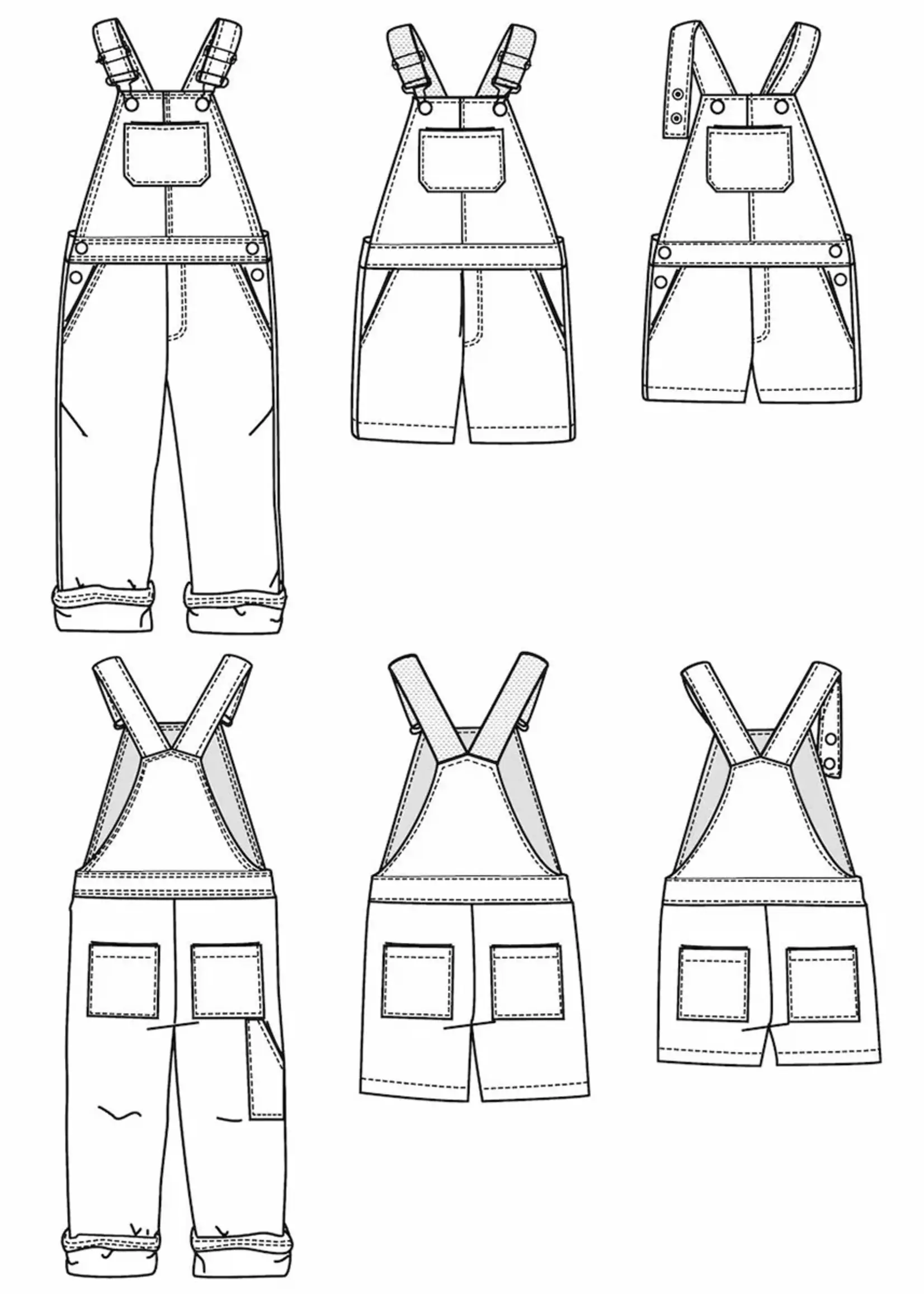 Ikatee ° Naaipatroon - Ikatee - Lyon Salopette (kids)