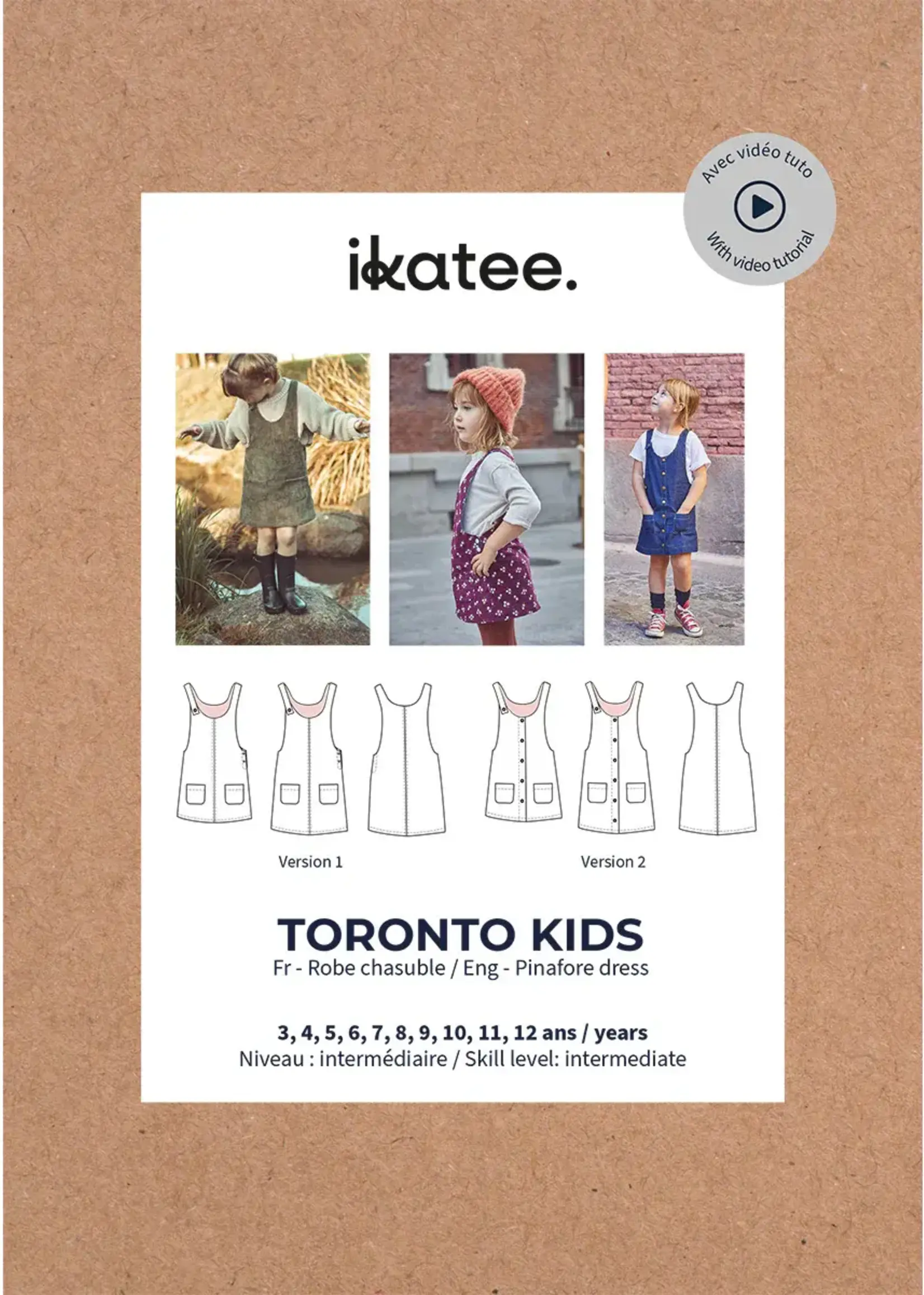 Ikatee ° Naaipatroon - Ikatee - Toronto Jurk (kids)