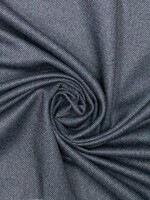 ° Soepele Geweven Bamboo Stof - Blauw Melange