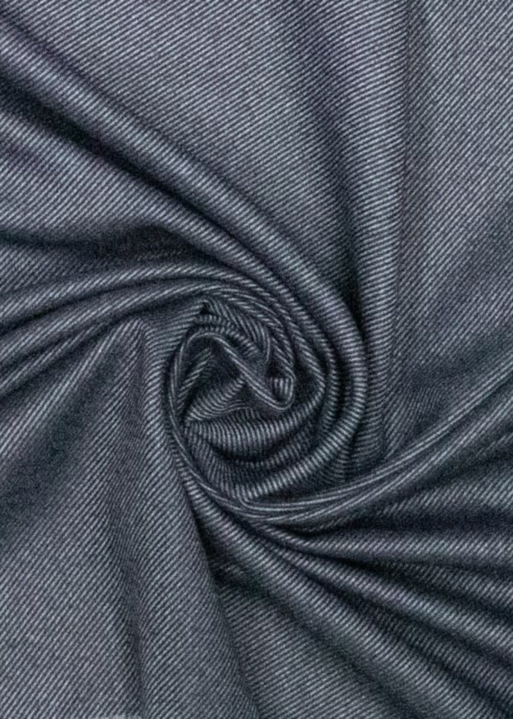 ° Soepele Geweven Bamboo Stof - Blauw Melange