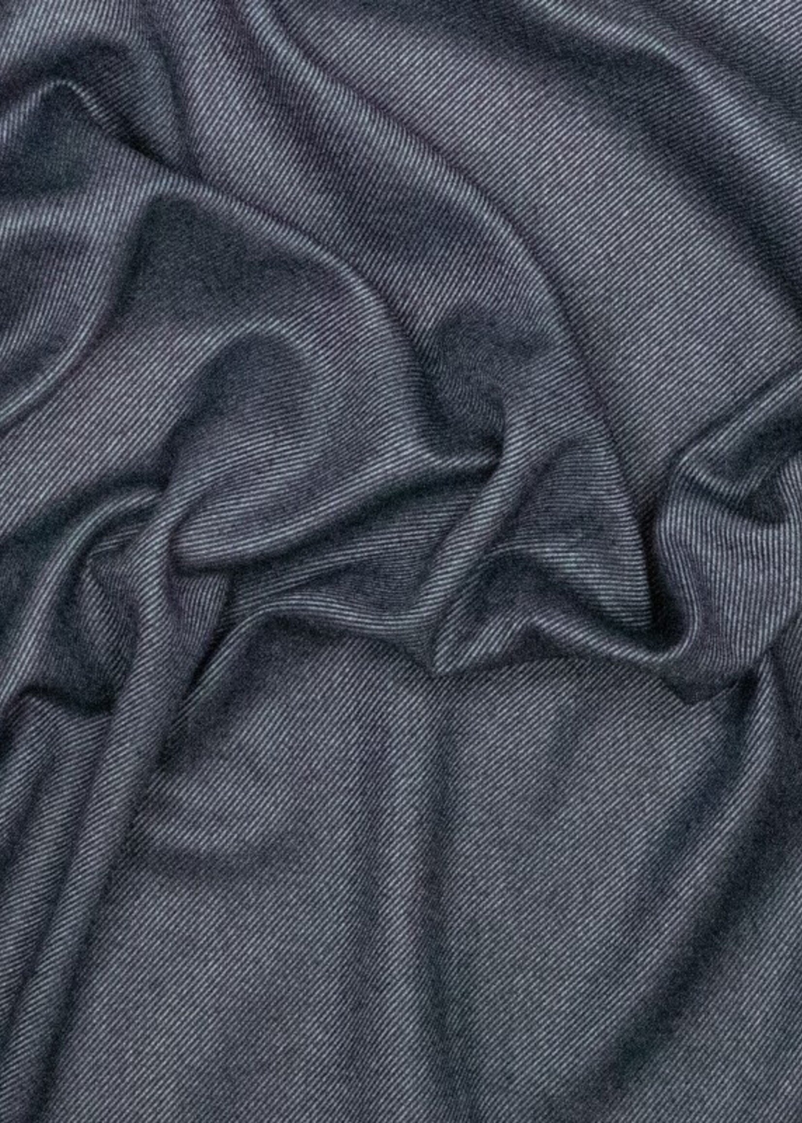 ° Soepele Geweven Bamboo Stof - Blauw Melange