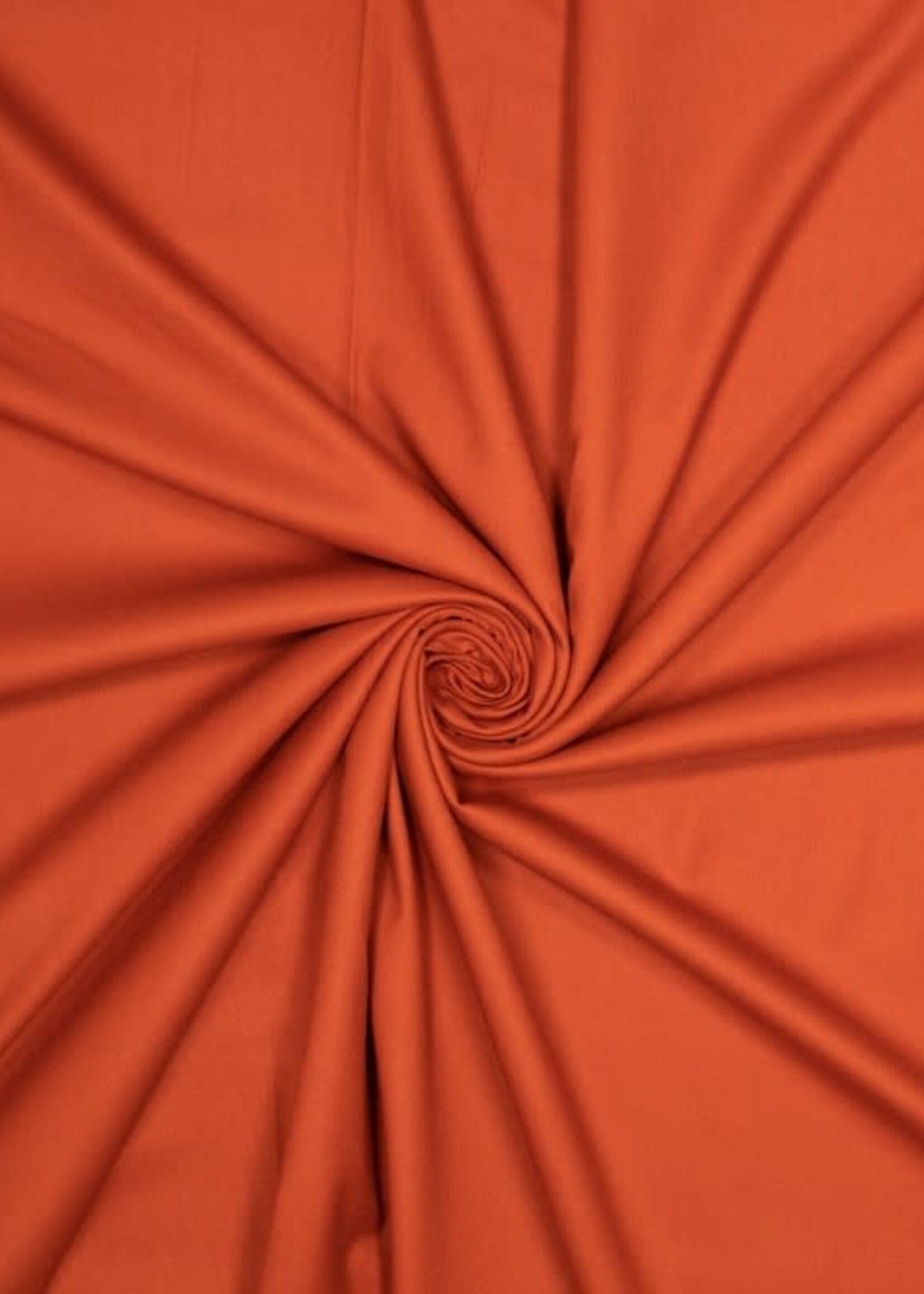 ° Soepele Geweven Bamboo Stof - Oranje Roest