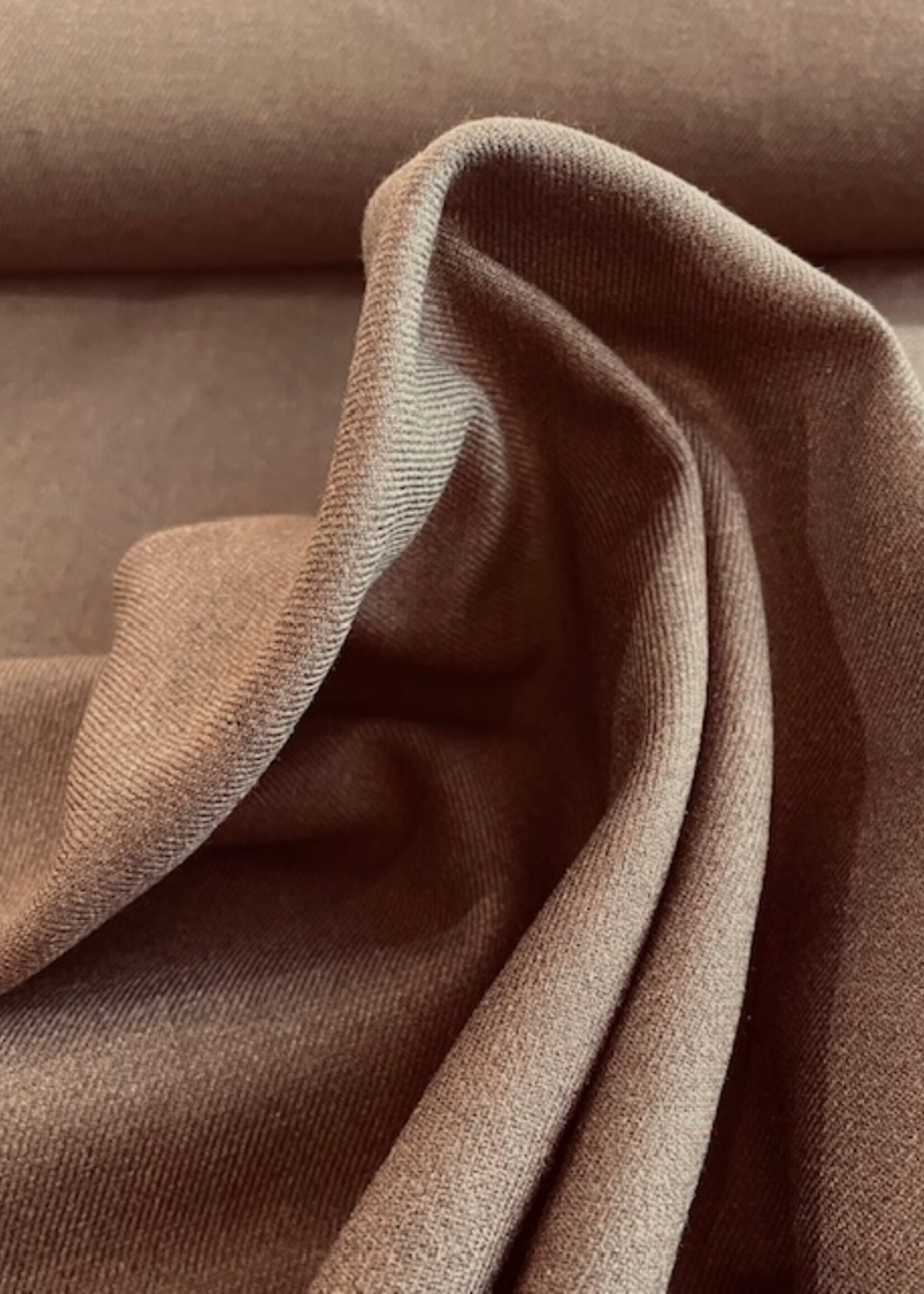 ° Soepele Geweven Bamboo Stof - Bruin