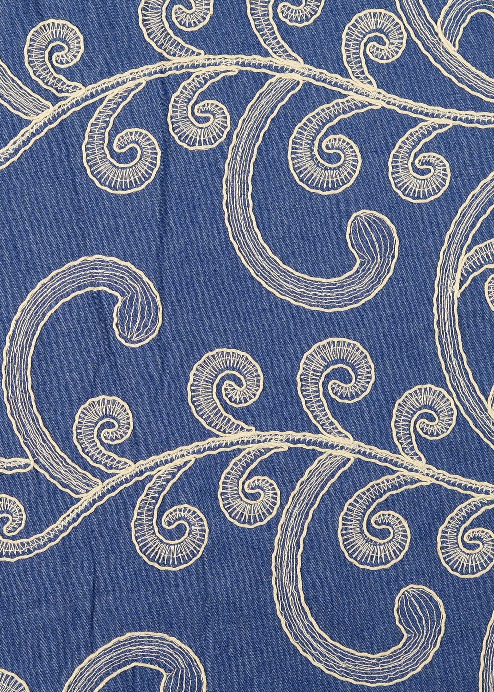 ° Stof Katoen - Jeans Embroidery