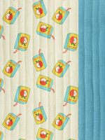 ° Stof Double Gauze Gewatteerd Quilted - Double Face - Apple Juice