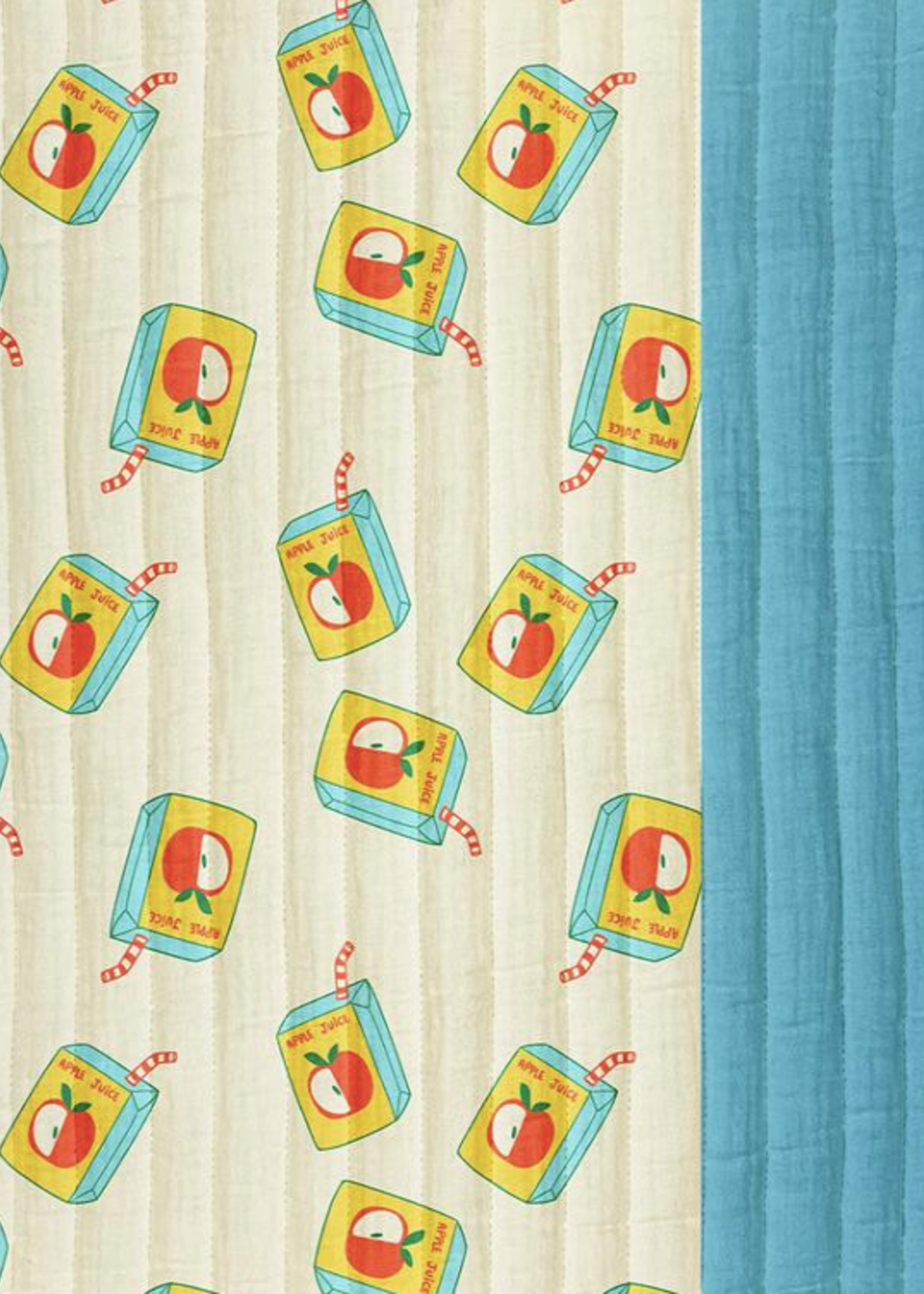 ° Stof Double Gauze Gewatteerd Quilted - Double Face - Apple Juice