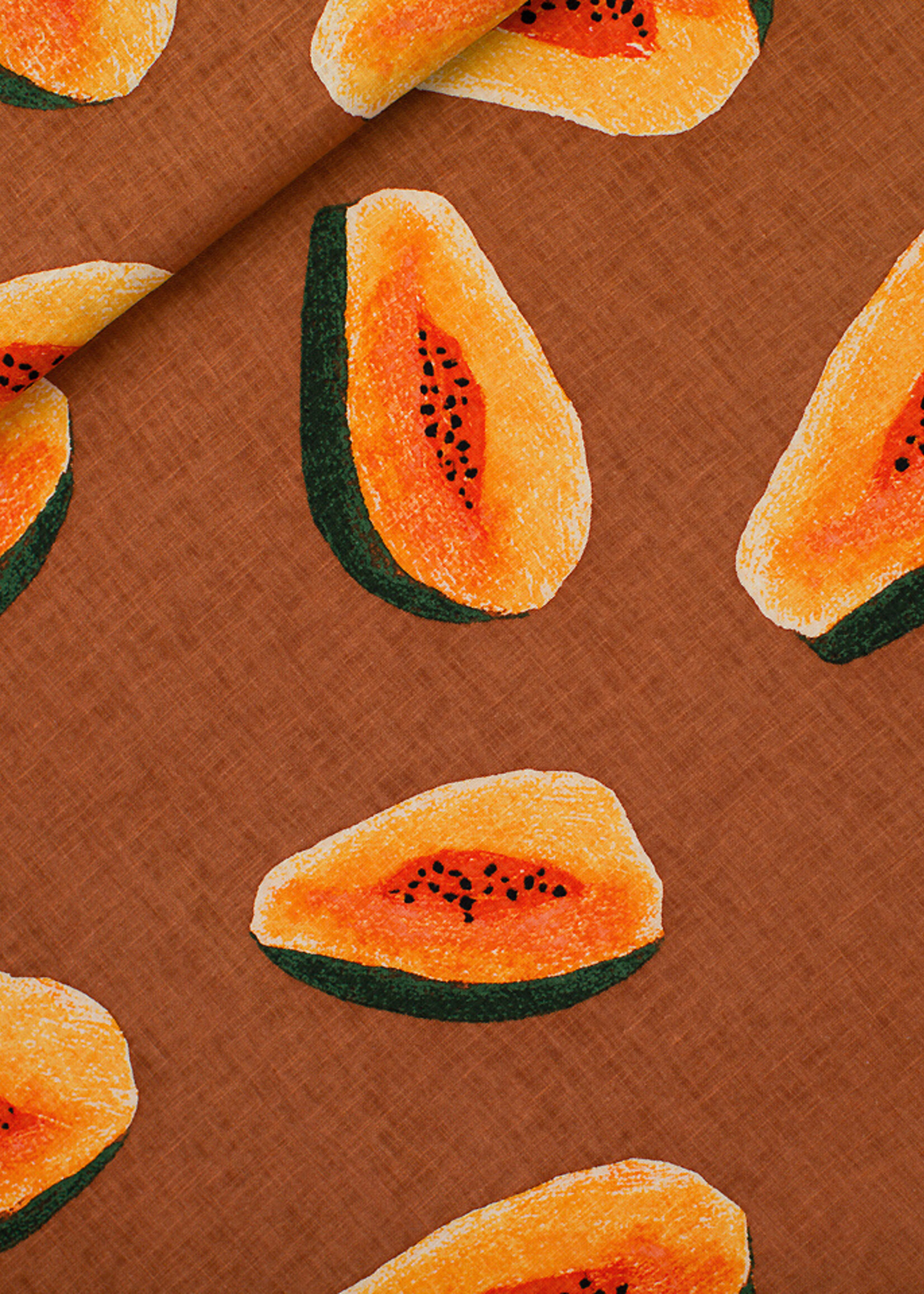 See You at Six ° Stof Linnen Blend - See You at Six - Papayas