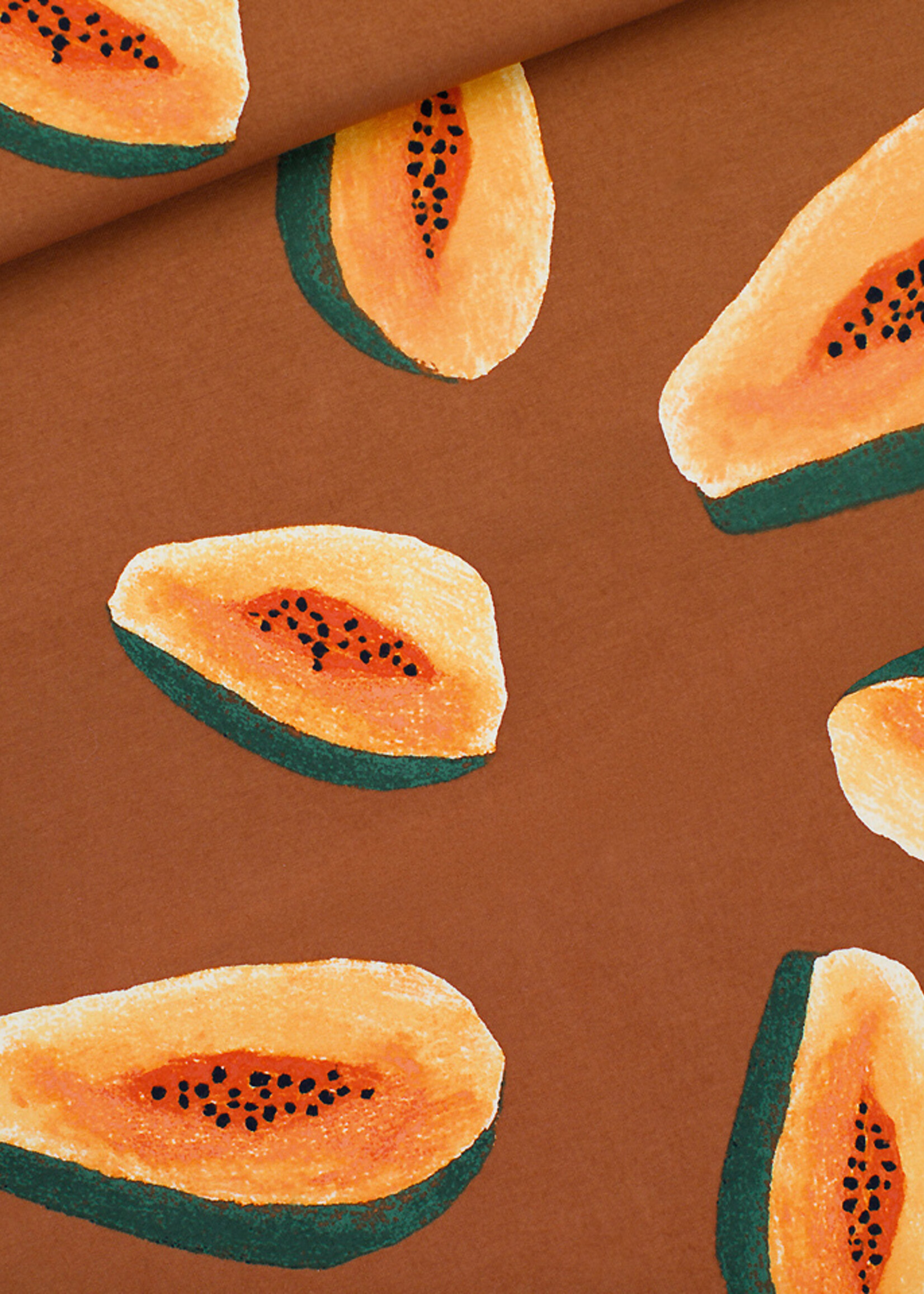 See You at Six ° Stof French Terry - See You at Six - Papaya