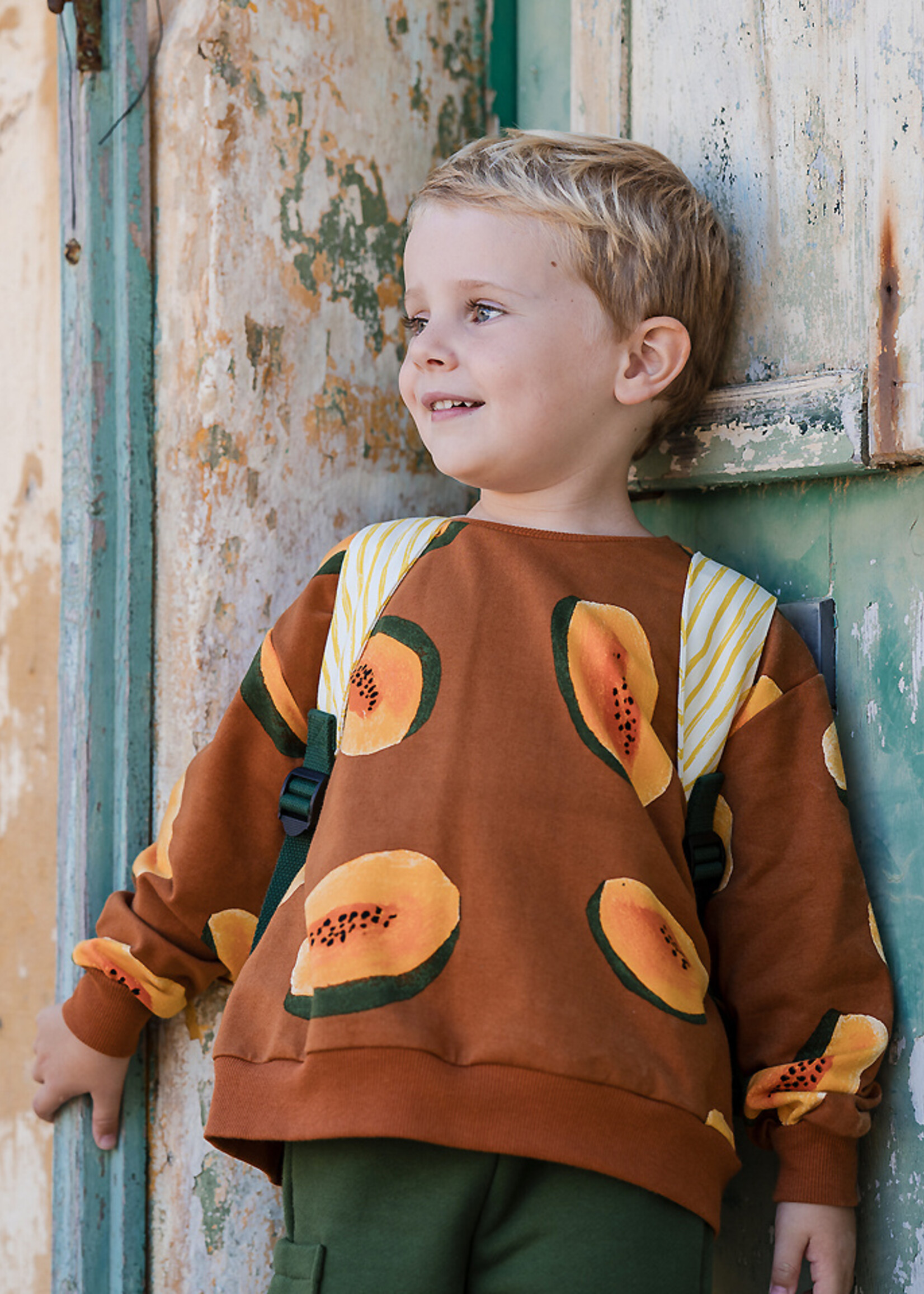 See You at Six ° Stof French Terry - See You at Six - Papaya