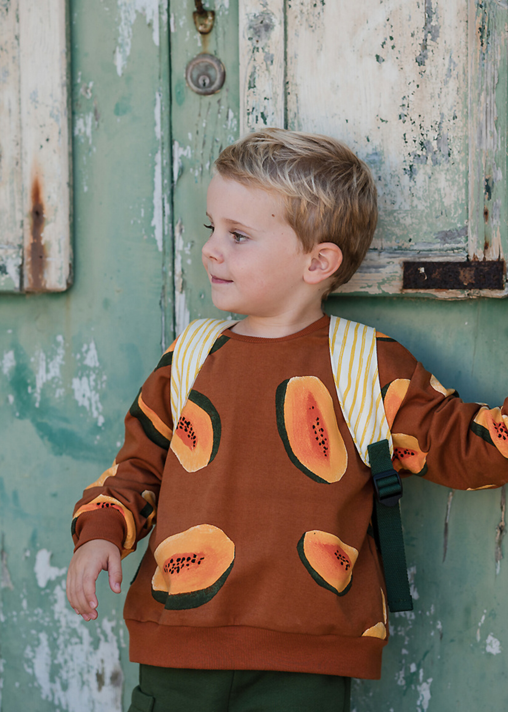 See You at Six ° Stof French Terry - See You at Six - Papaya