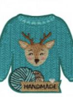 ° Strijkapplicatie - Kerstpull Groen