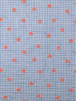 ° Stof Katoen - Embroidery - Hartjes