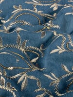 Stof Jeans - Embroidery Gold