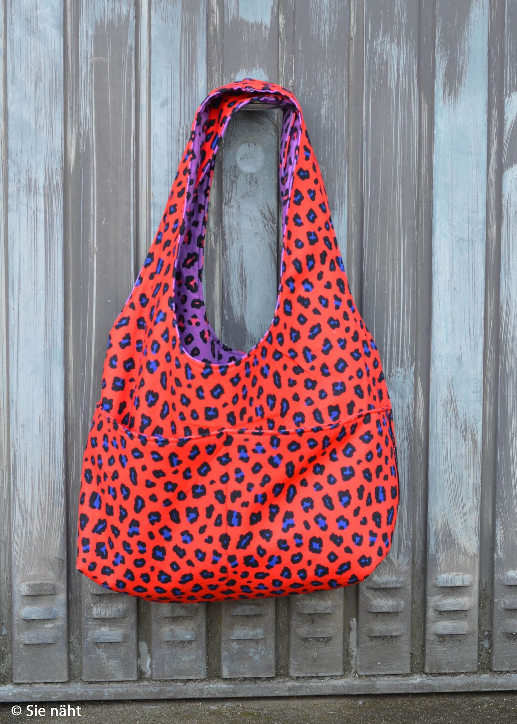 ° Stof Canvas - Leopard - Rood