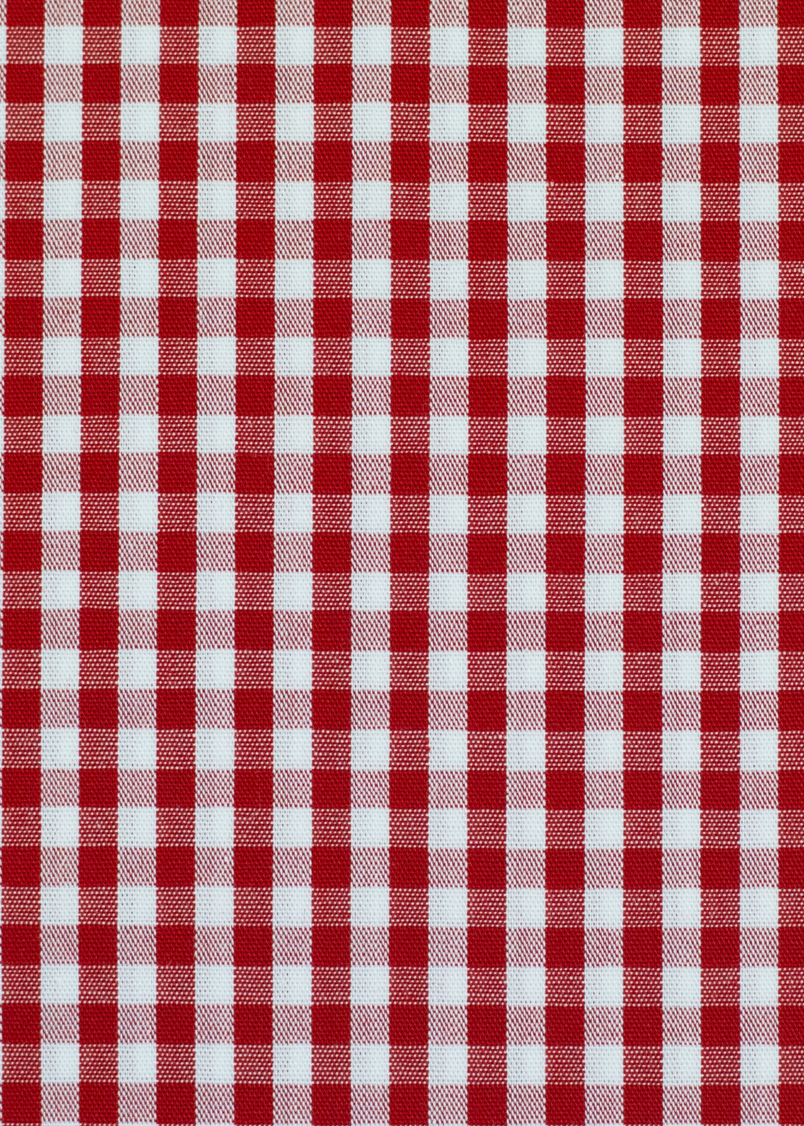 ° Stof Katoen - Vichy - Rood & Wit