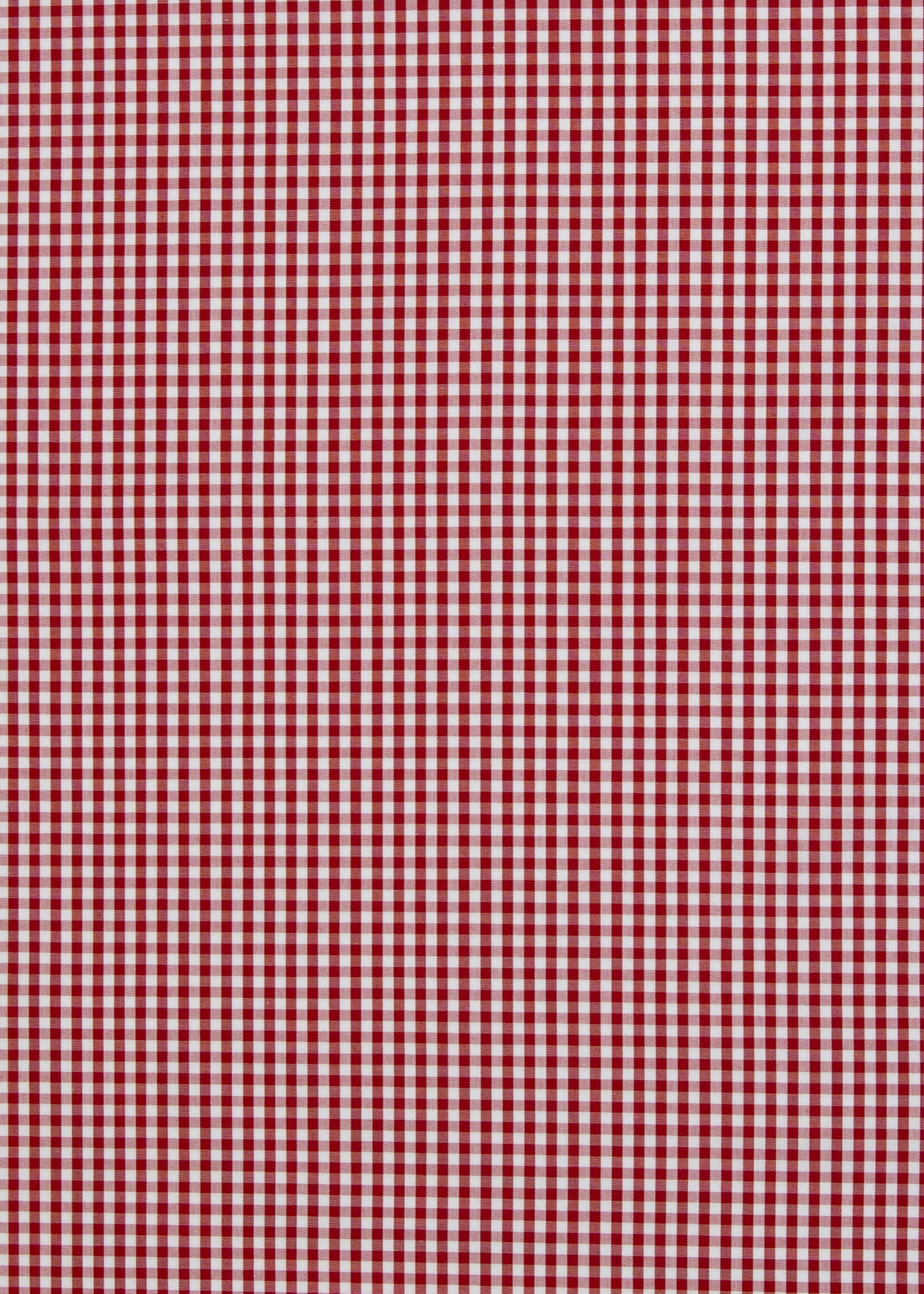 ° Stof Katoen - Vichy - Rood & Wit