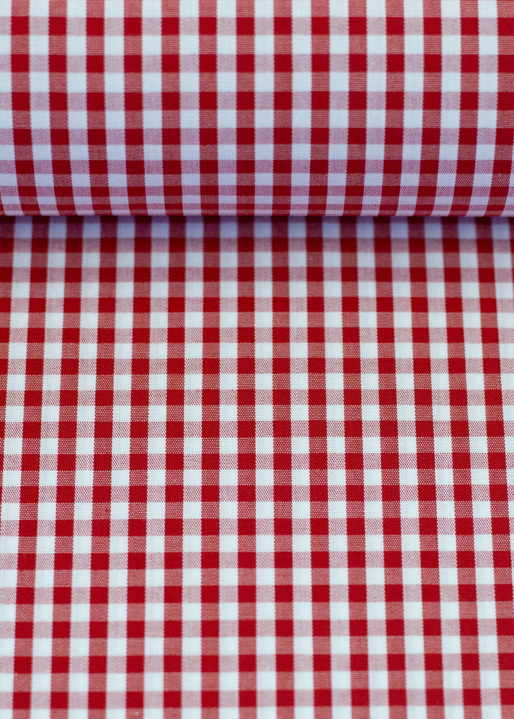 ° Stof Katoen - Vichy - Rood & Wit