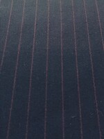 ° Soepele Geweven Bamboo Stof - Stripes - Navy & Red