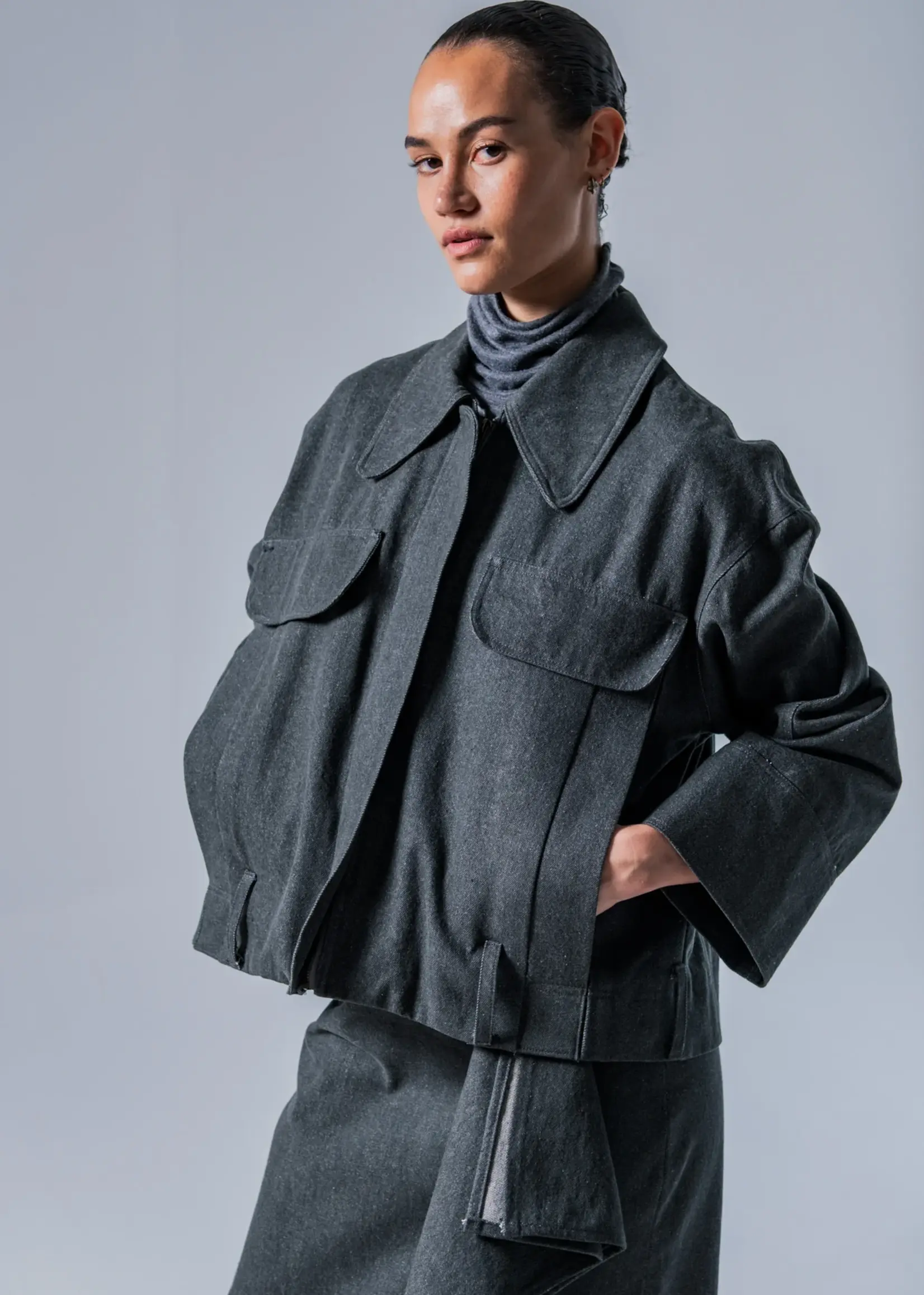 Fibre Mood ° Stof Washed Heavy Denim - Fibre Mood - NORI