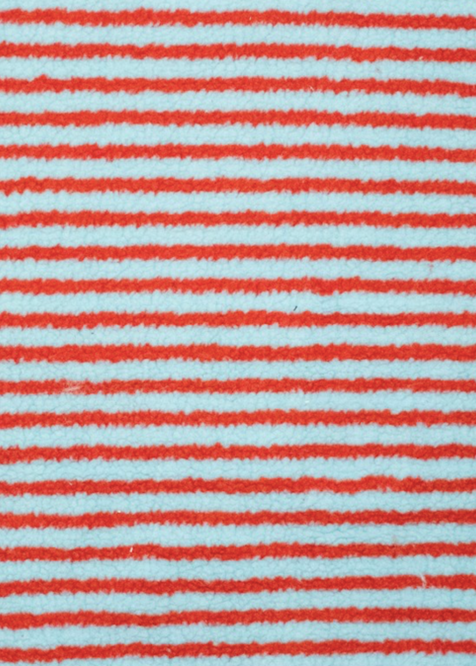 ° Stof Teddy - Stripes - Blue & Orange