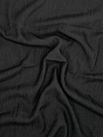 ° Soepelvallende Stof - Tencel Wol Blend - Zwart
