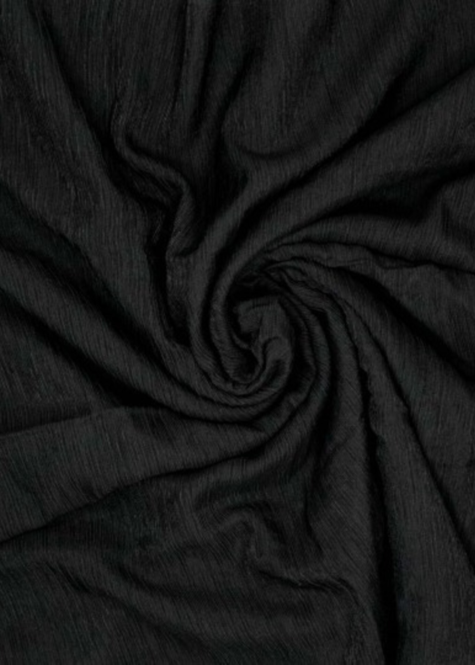 ° Soepelvallende Stof - Tencel Wol Blend - Zwart
