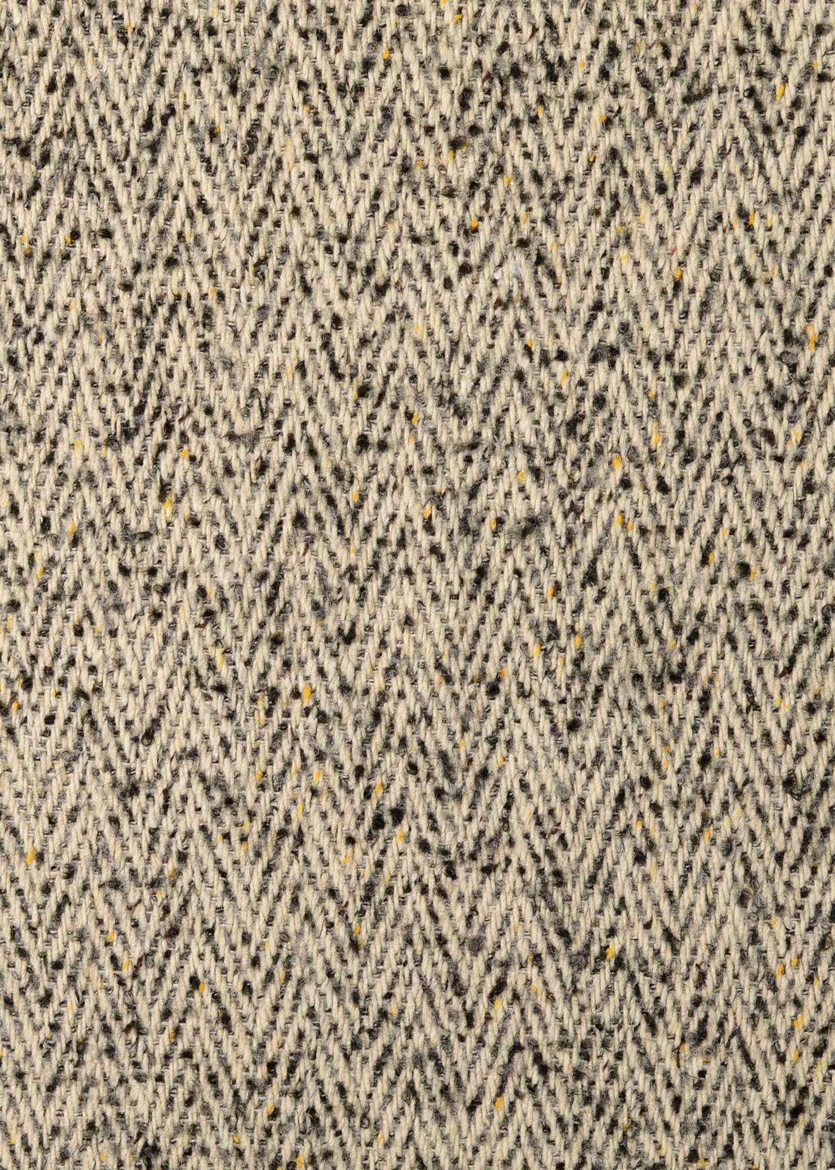 ° Stof Herringbone - Visgraat - Zwart