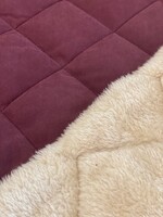 ° Stof Waterafstotende Stepper met Fur - Double Face - Bordeaux