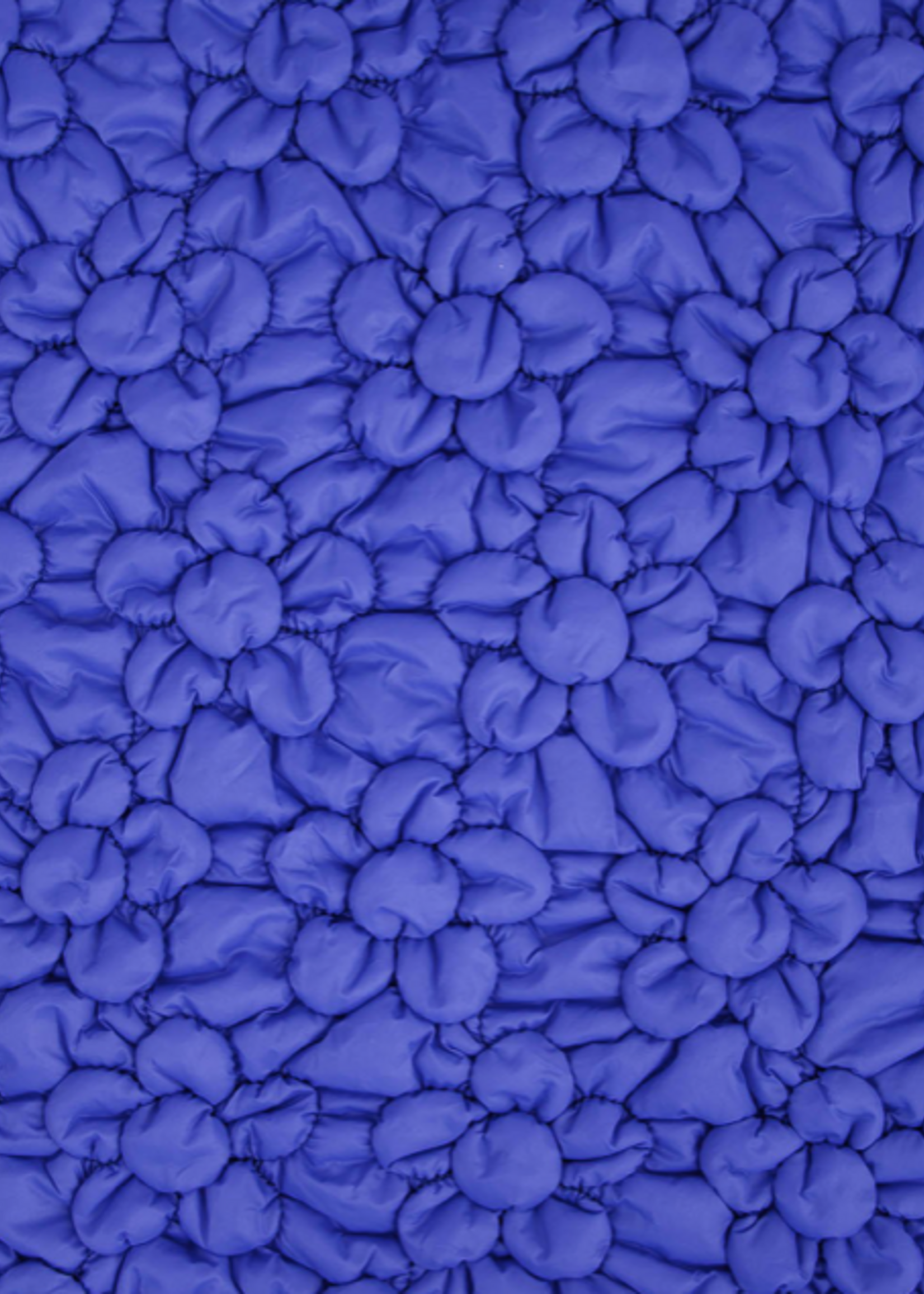Katia ° Stof Gewatteerde Nylon - Bloemen - Blauw