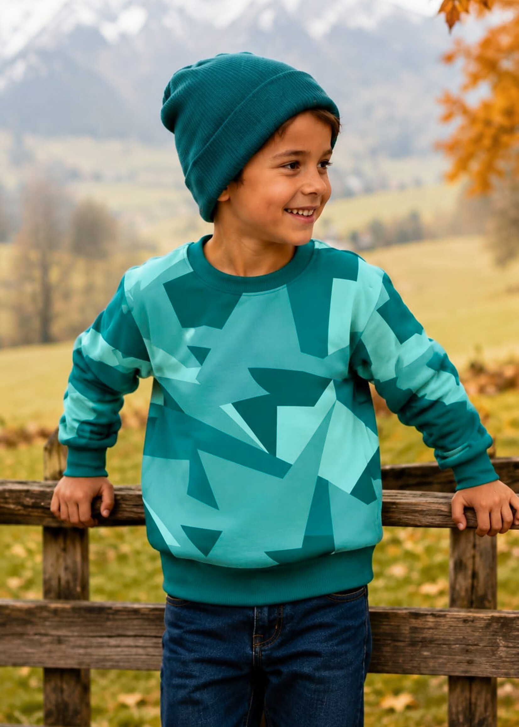 ° Stof Sweater - Autumn Glow - made by colu - Green