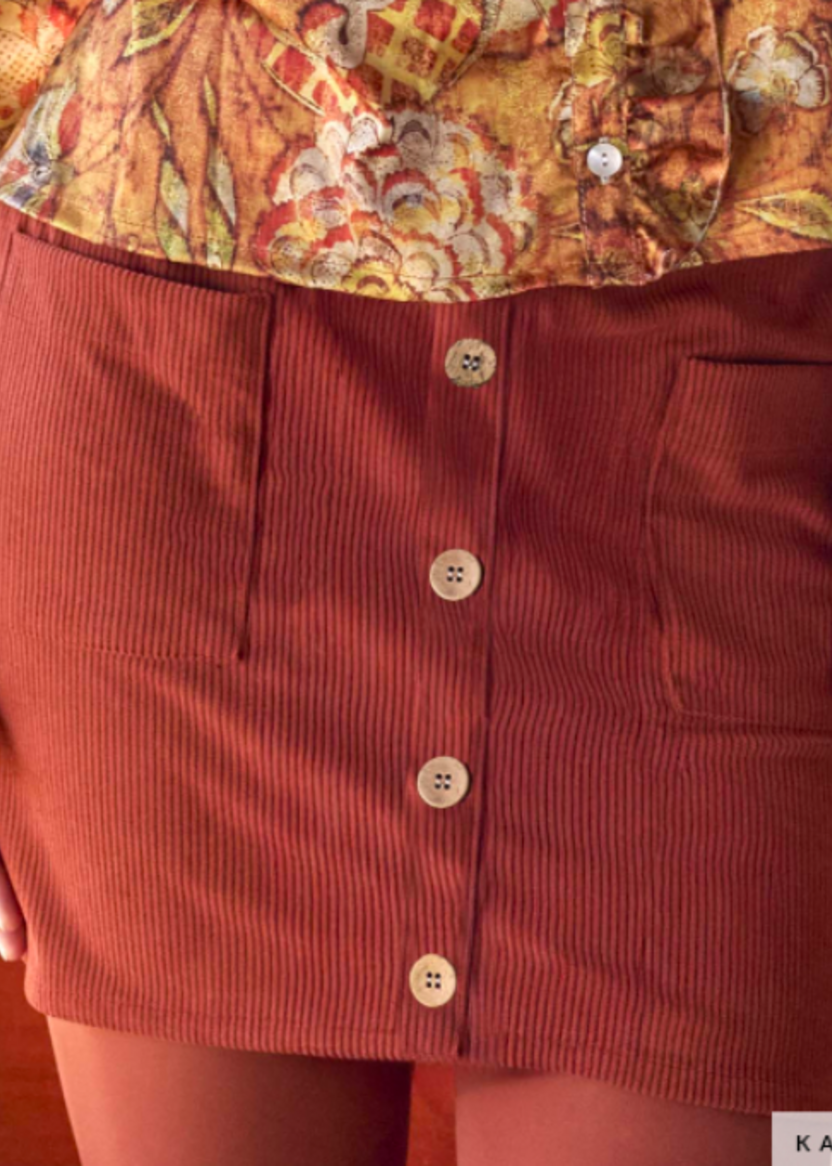 Katia ° Stof Ribvelours/Corduroy - KATIA Fabrics - Roest