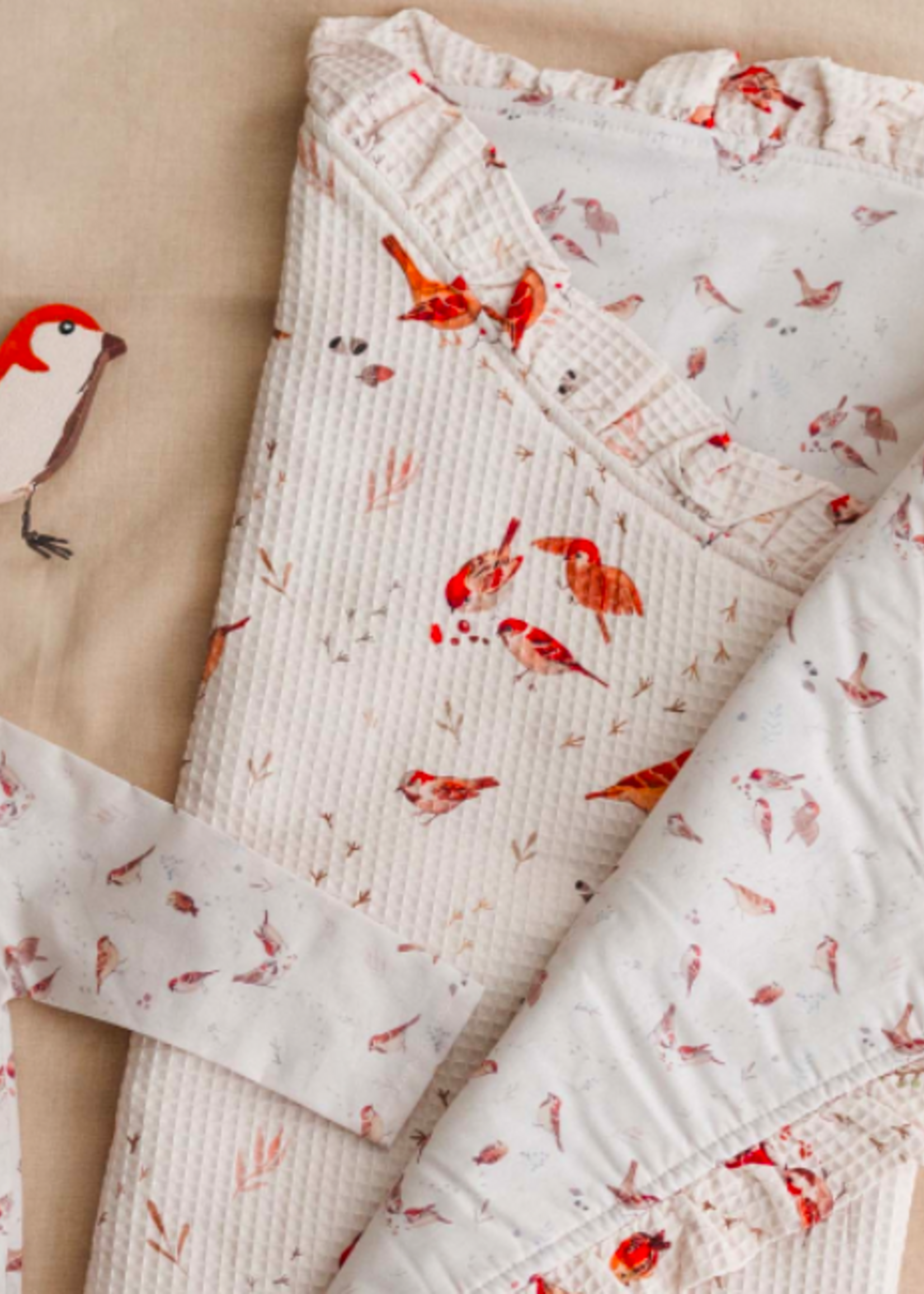 Katia ° Stof Wafelkatoen - KATIA Fabrics - Baby Birds