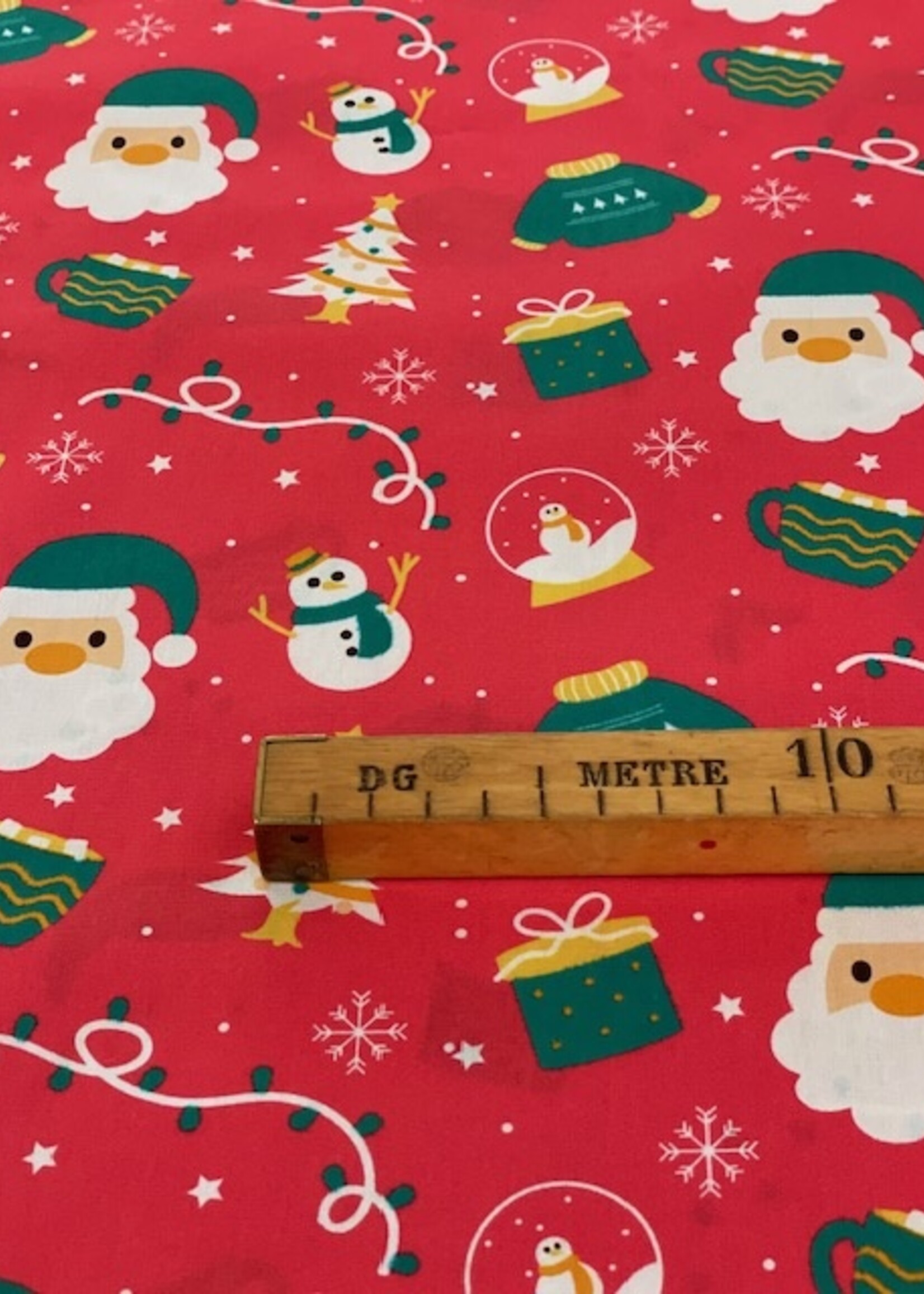 Katia ° Stof Katoen - Kerst - Pink