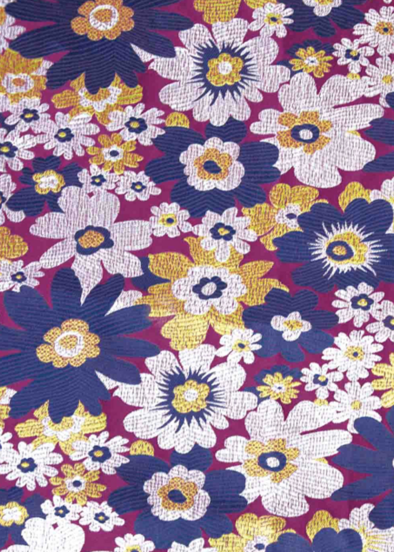 Katia ° Stof Brocade - KATIA Fabrics - Flowers - Blue & Purple