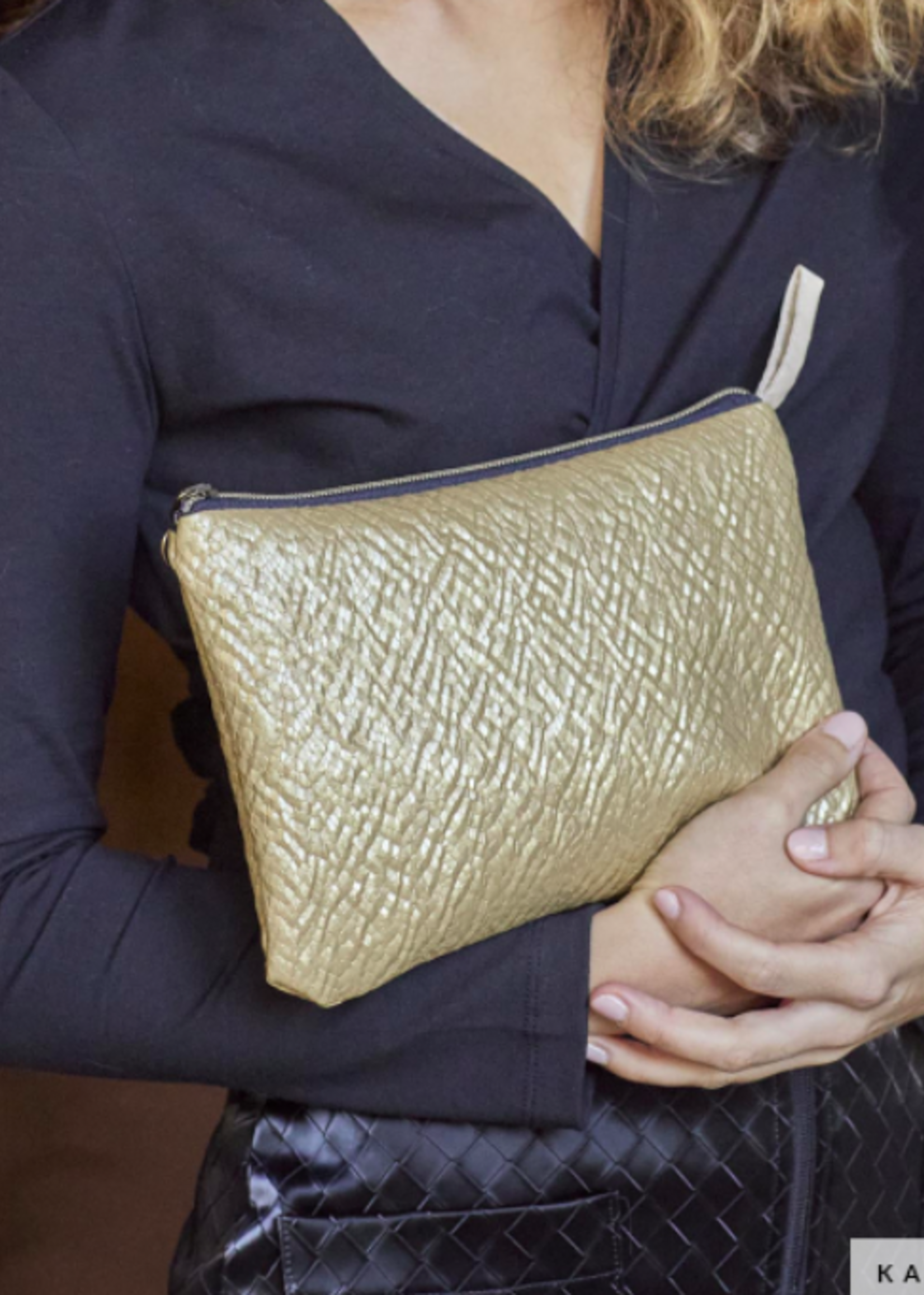 Katia ° Stof Kunstleder - KATIA Fabrics - Snake - Goud