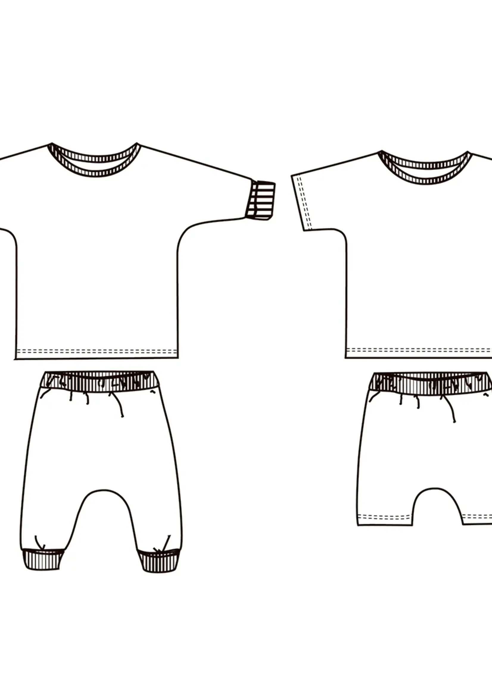 Ikatee ° Naaipatroon - Ikatee - Cordoba (set voor baby's/peuters)