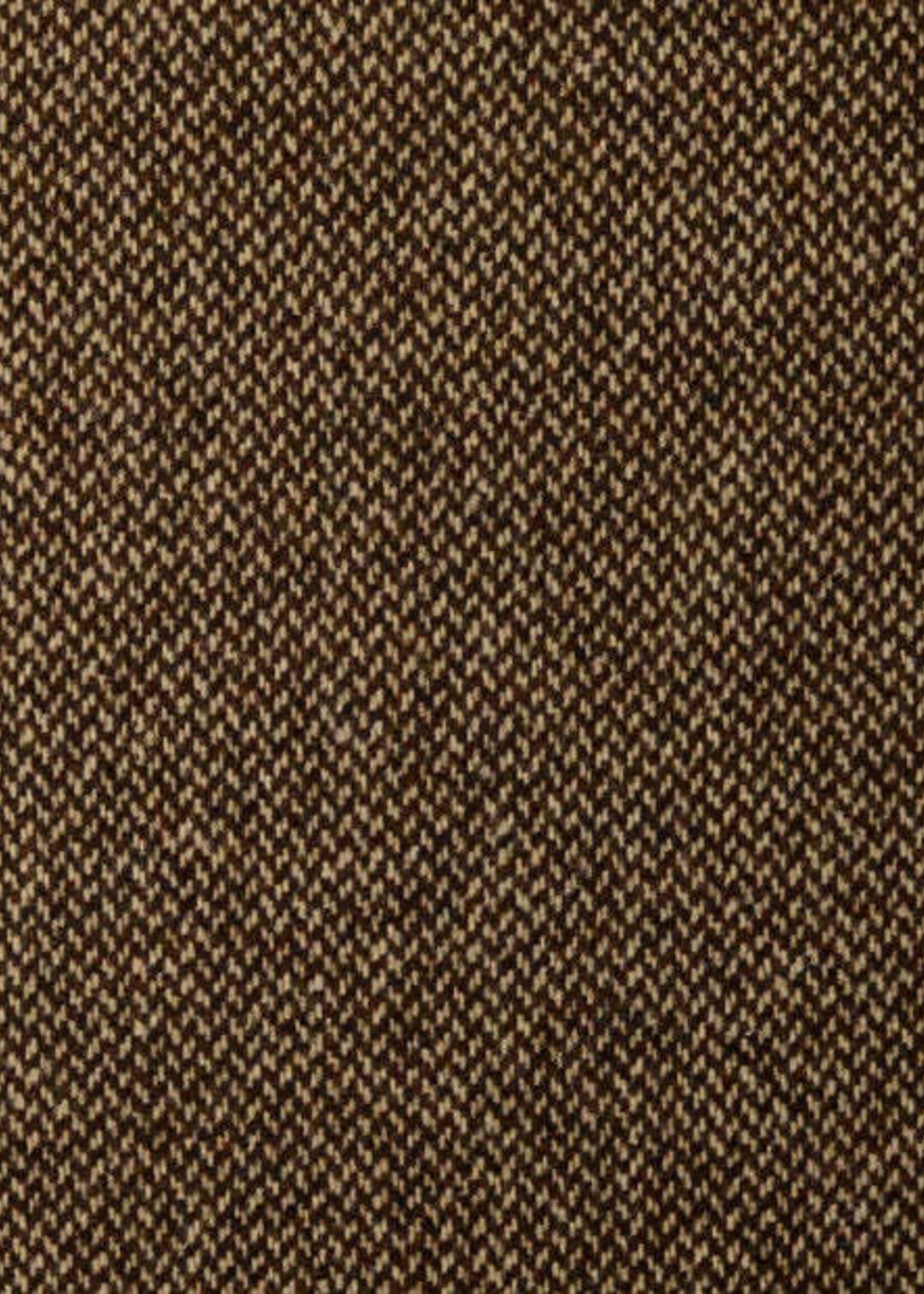 ° Stof Wol Blend - Visgraat - Bruin