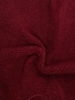 ° Stof Teddy - Double Face - Bordeaux