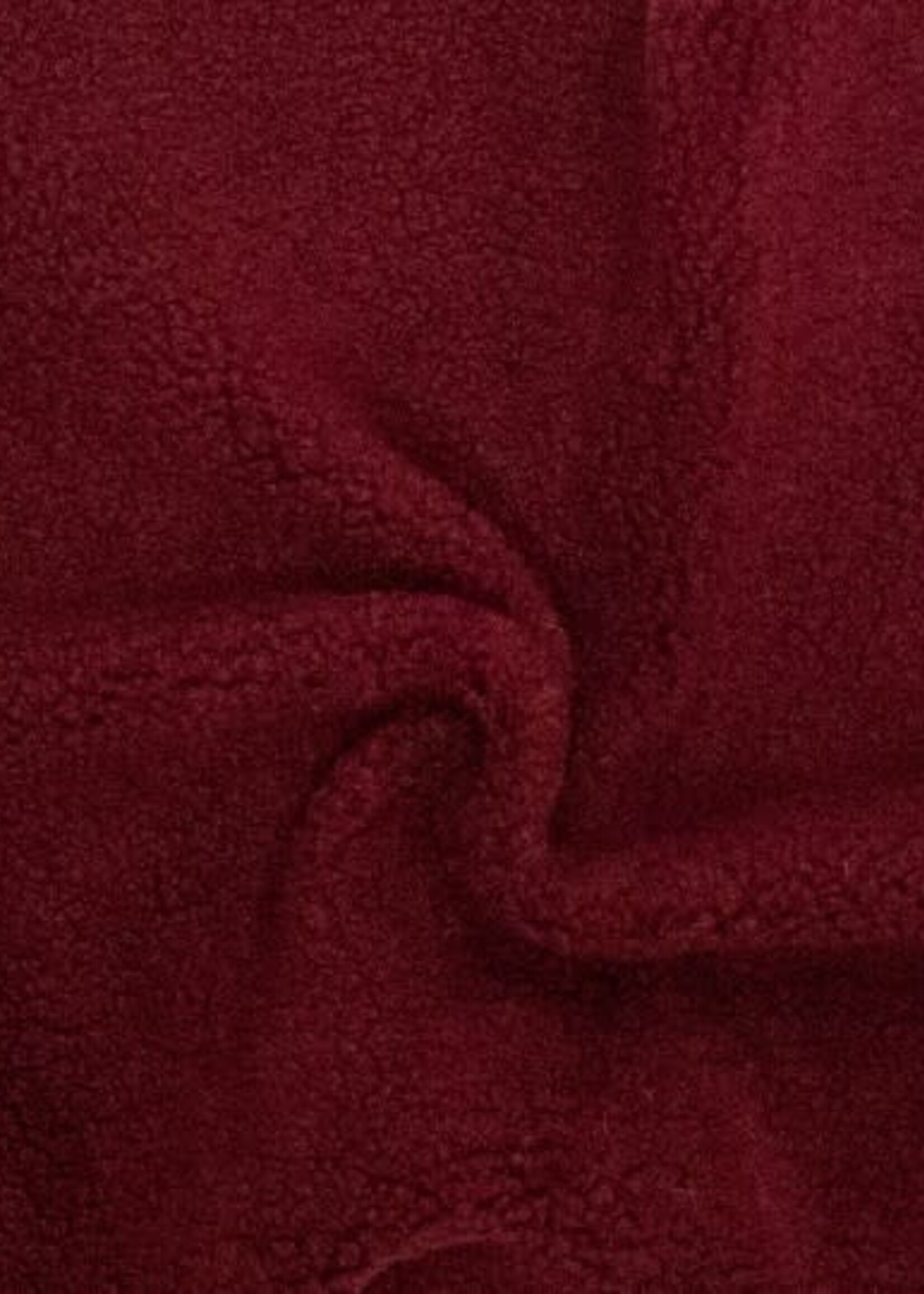° Stof Teddy - Double Face - Bordeaux