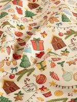 ° Stof Katoen - Kerst - Slingers