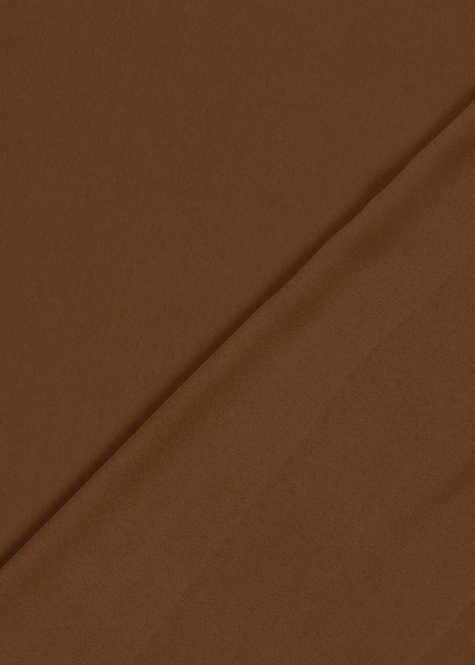 ° Soepelvallende Stof - Crepe - Bruin