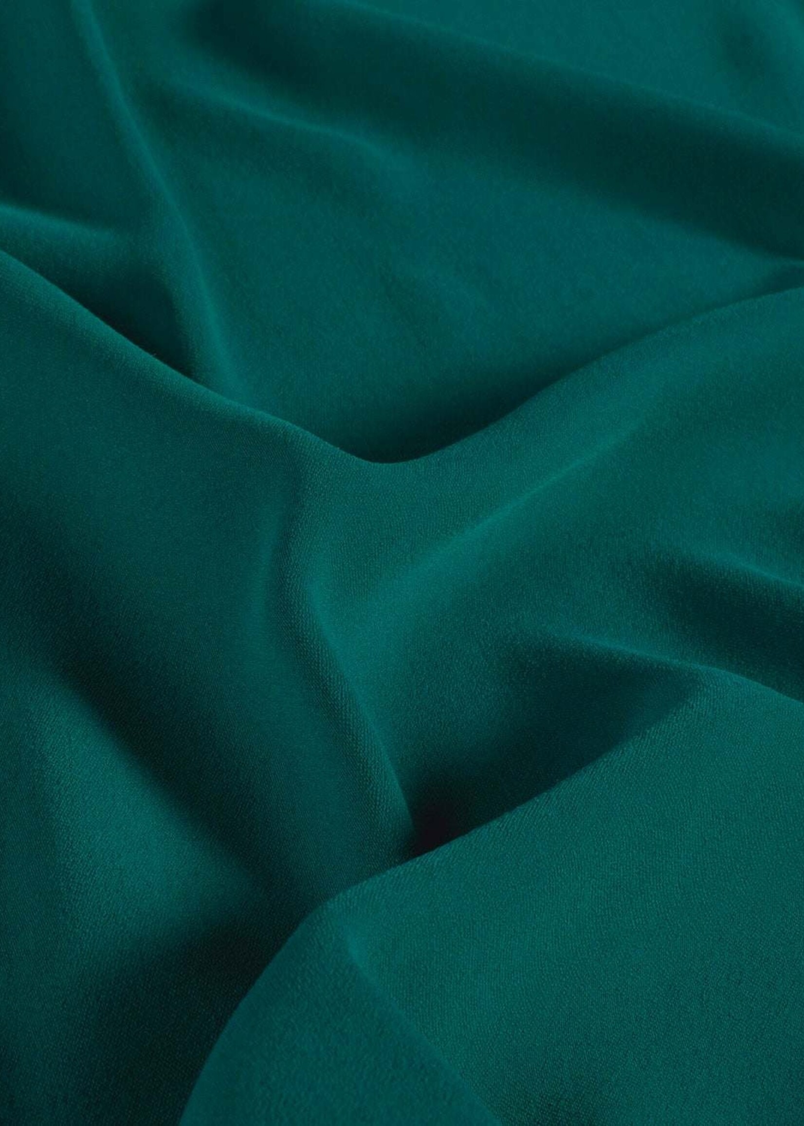 ° Soepelvallende Stof - Crepe - Petrol