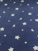° Stof Flanel - Bloemen - Good Night