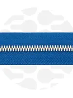 Zipper Zoo ° Spiraalrits - Zipper Zoo - 1 meter - Koningsblauw / Zilver