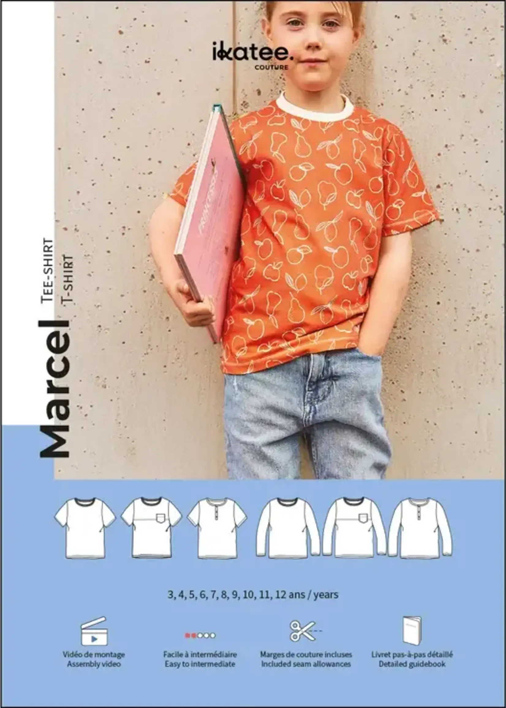 Ikatee ° Naaipatroon - Ikatee - Marcel - Shirt (3 - 12 jaar)